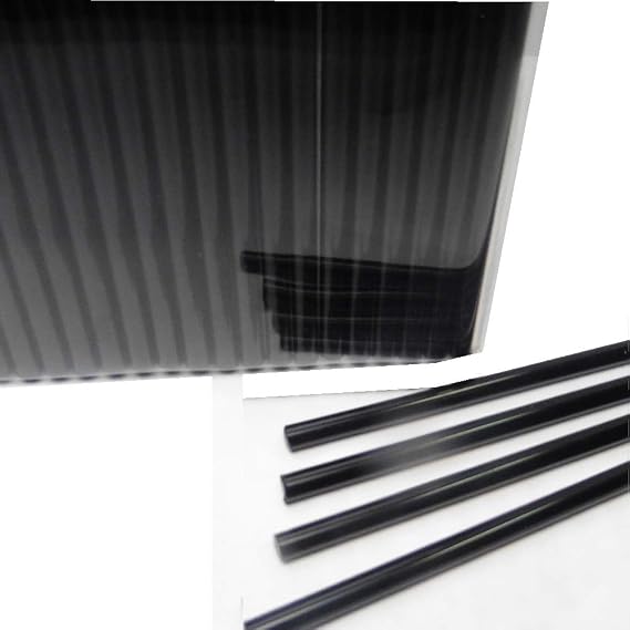 Weststone 50pcs 4" X 5/32" Black Acrylic Lollipop Sticks for Cake Pops Lollipop Candy