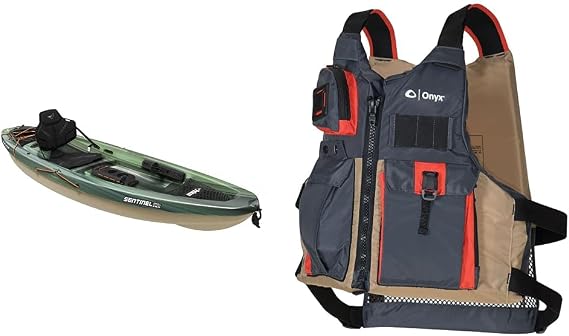 Sentinel 100X Angler Fishing Kayak - Sit-on-Top Kayak - Lightweight - 9.6 ft