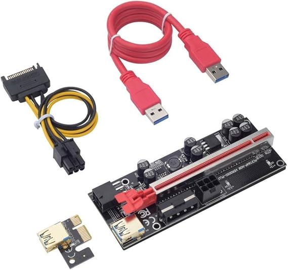Robodünya Ver009S Plus Riser Kart Usb 3.0 Pcı-E 1X To 16X Genişletici Yükseltici; Rsr1