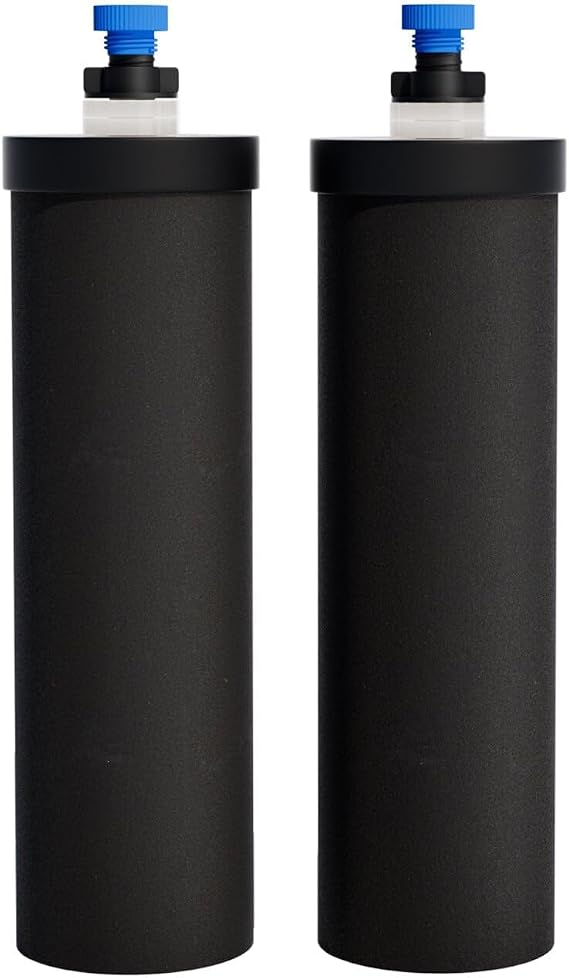 Black Purification Elements Replacement for Berlkey BB9-2 & Big Berlkey Gravity Water Filter System, Compatible with ProOne Big& Purewe, NSF/ANSI 42 & 372 Certified
