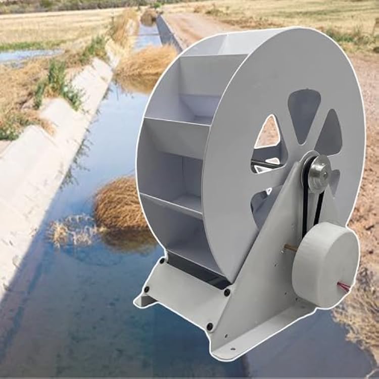 Low Flow, High Torque Hydro Turbine Generator, Low-Speed Disc-Type Electricity Generation, Water Wheel Outdoor 100w
