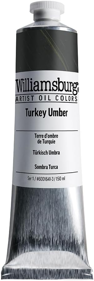 Williamsburg Artist Oil Colors, Turkey Umber, 150 ml Tube