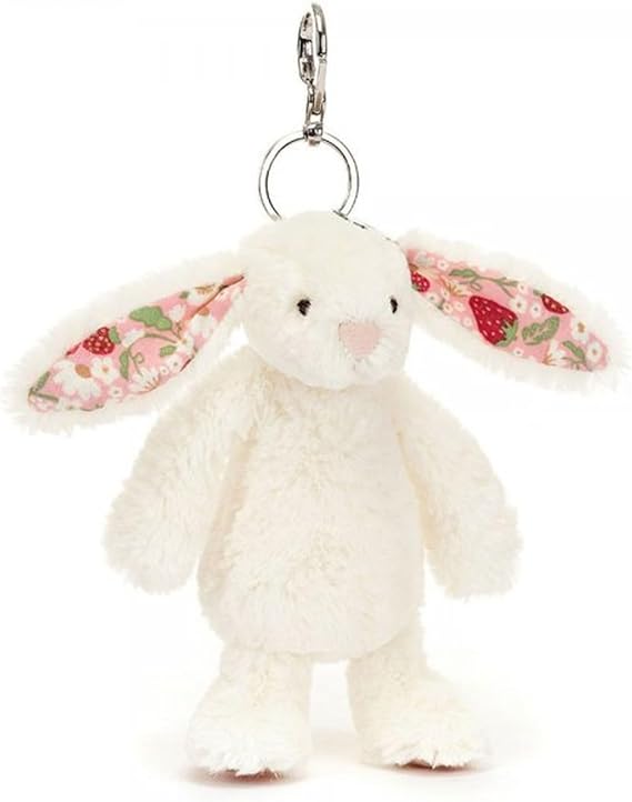 Blossom Cream Bunny 'Berry' Bag Charm