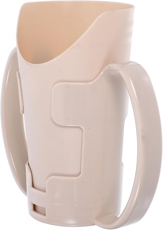 Dual Handle Slanted Spout Care Cup for Safe Drinking in Bed