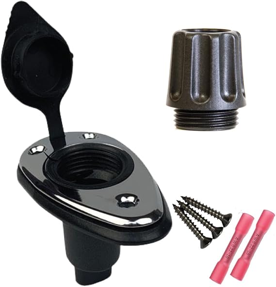 Bundle PERKO Large Threaded Collar 1 1/8" + PERKO 2-pin Teardrop Light Base