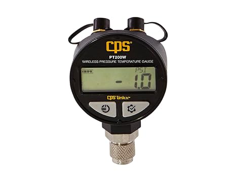 CPS PT200W Wireless Pressure/Temperature Critical Charge Diagnostic Instrument - Includes (1) Temp Clamp & Protective Case