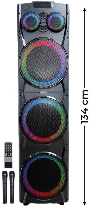 Sunix 100W Çift Mikrofonlu ve Kumandalı Parti Boy Bluetooth Hoparlör BTS-94