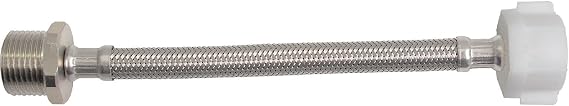 Toilet Hose, Toilet Hose Extension, 7/8" x 7/8" Toilet Hose, 7 inch 7/8 Female to 7/8 Male flexible adapter, Toilet Hose Extension, Compatible with TOTO Series Washlet Toilet