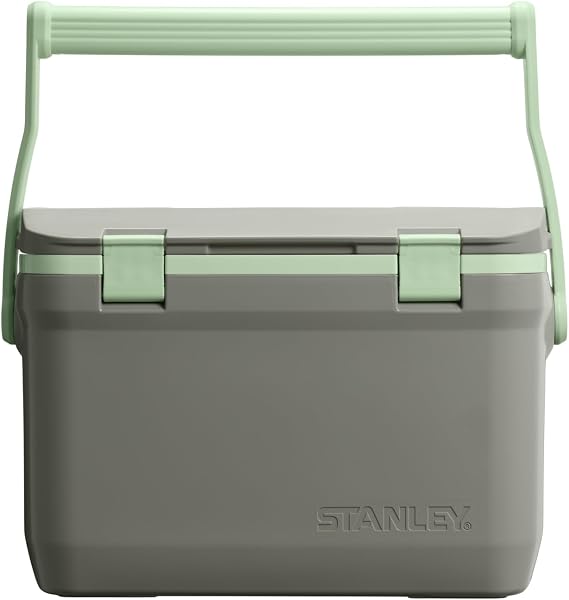 Stanley Adventure Outdoor Cooler 16 qt | Heavy Duty Outdoor Camping Cooler with Easy Carry Top Handle | BPA-Free | Sage Grey