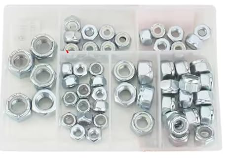 55-Piece Zinc-Plated Nylon Locknut Kit