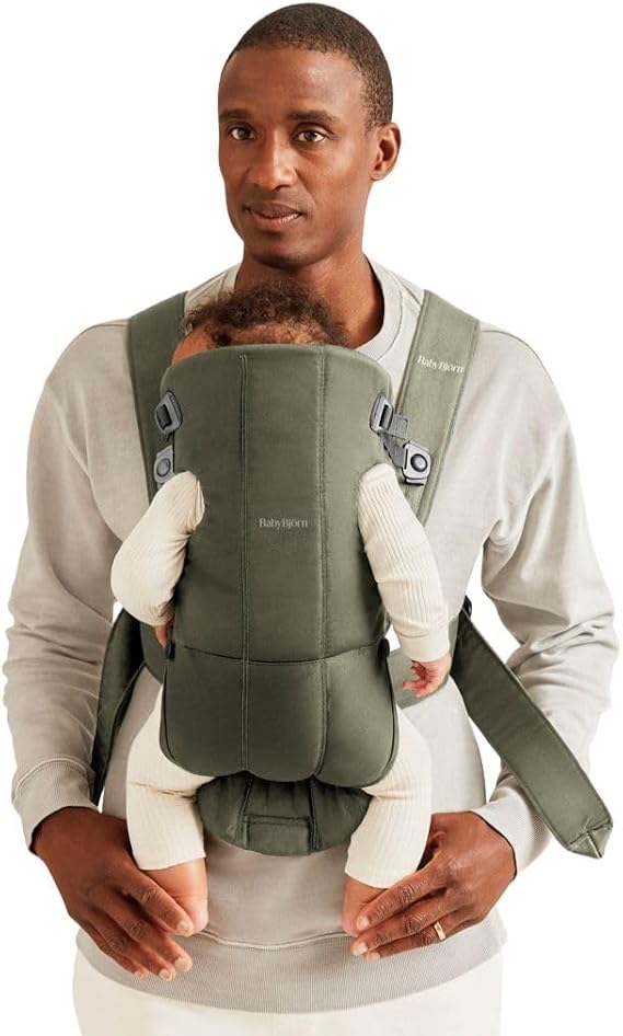 BabyBjörn Baby Carrier Mini, Woven, Dark Green