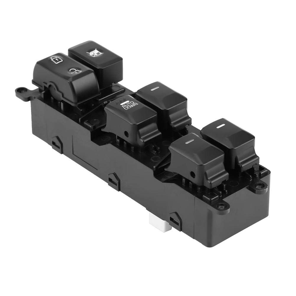 Acouto Power Window Master Control Switch Driver Side Electric Window Switch 93570-B5000 Fit for Forte 2014 2015 2016 2017 2018 Black