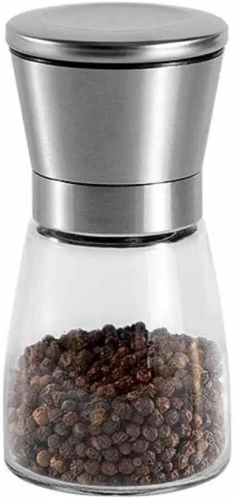 Epinox Tuz & Biber Değirmeni Çelik Kapak - Cam Hazne 13 cm (CSM-130)