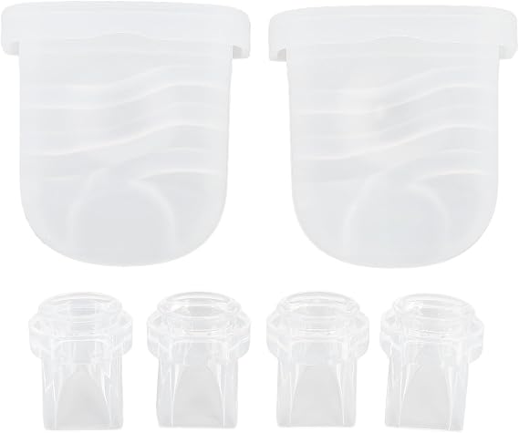 Breastfeeding Pump Replacement Parts,Duckbill Valves, Silicone Diaphragm Replacement Kit4 Duckbill Valves and 2 Silicone Diaphragms, Compatible with S32