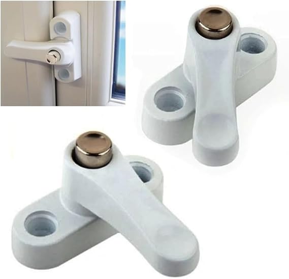 Bijutek Pvc Kapı ve Pencere Çocuk Emniyet Güvenlik Kilidi Düğmeli Metal - Pimapen Kilidi - 5 Adet
