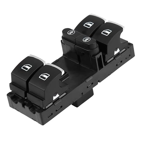 KIMISS Window Switch, Front Left Power Master Window Switch for 7P6 959 857(Black)