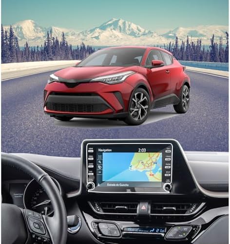 for 2019 2020 2021 2022 2023 Toyota CHR LEXLELimitedNightshade 8 Inch Screen Protector HD Anti-Fingerprint 9H Hardness Tempered Glass Protective Film Car Radio Accessories