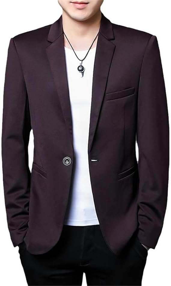 Blazer Men' British Trend Simple Business Elegance Elite Work Party Best Man Gentleman Slim Suit Jacket