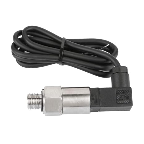 4-20Ma Pressure Transducer,Stainless Steel G1/4 Pressure Transmitter,0-1.2MPa 4-20mA Output G1/4" Industrial Pressure Transducer Sensor for Oil Water Air Fuel Tank