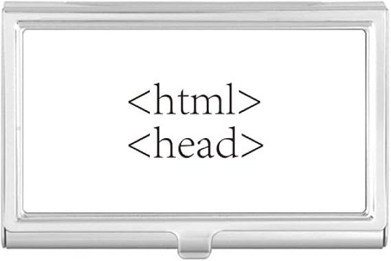 Programmer Program Statement HTML Business Card Holder Case Pocket Box Wallet