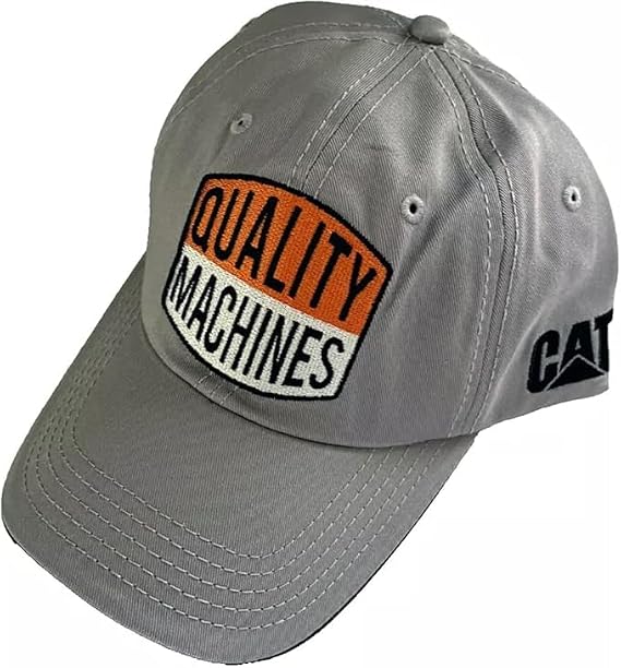 Caterpillar Equipment Quality Machines Gray Snapback Trucker Cap/Hat