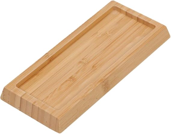 Yardwe Bamboo Whetstone Base Beige 8.25 X 3.73 X 0.98 in