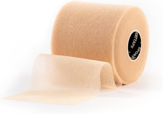SPORTTAPE Soft Foam Underwrap - Beige, Non-Adhesive Pre Wrap - 7cm x 27m