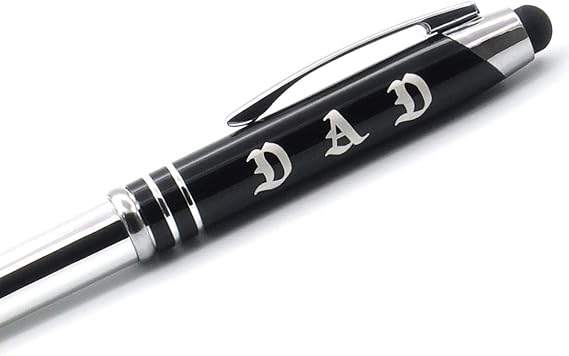 Inkstone Dad Engraved Flashlight Pen Triple Function Writing Pen with LED Light and Touch Screen Stylus Accessories Gifts for Dad Father