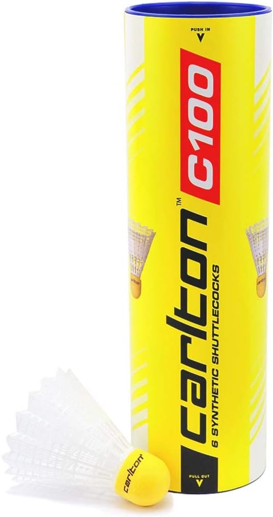 Carlton C-100 White Medium Speed Badminton Shuttle,T003779