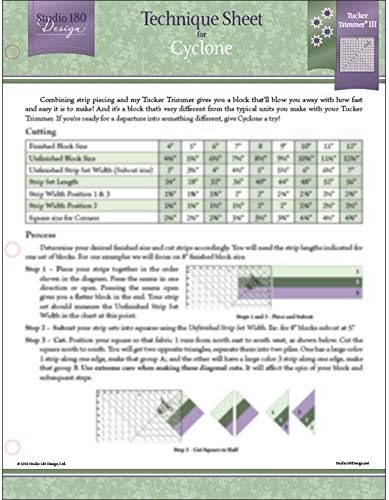 Studio 180 Design Technique Sheet - for Cyclone Quilting Blocks