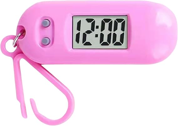 LED Digital Keychain, Digital Pocket Watch, Miniature Clock, Convenients Backpack for Students Kids Outdoor Activity Timer