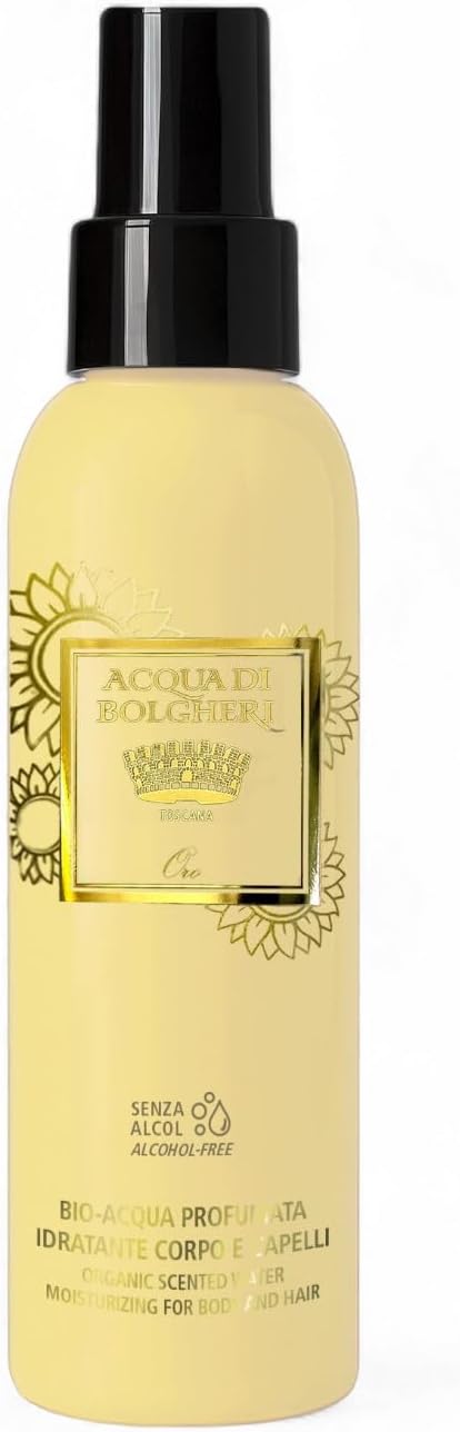Organic Natural Perfumed Water Moisturizing Body and Hair Gold 150 ml