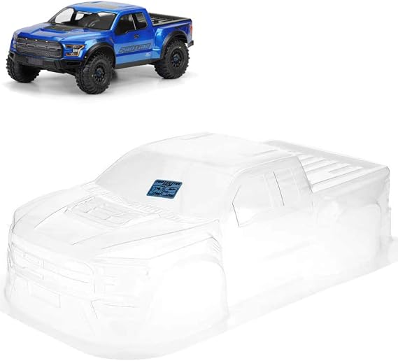 ProLine 1/10 Scale 2017 Ford F-150 Raptor True Scale Clear Body for Short Course Trucks