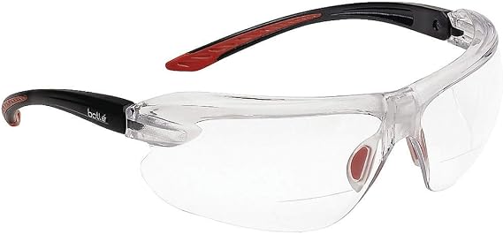 Bolle Safety Lightweight Safety Glasses, +3.0 Diopter, Clear, Unisex