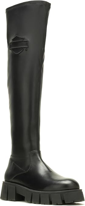 Harley-Davidson Women's Uplift Knee High 20-Inch Black Fashion Boots D84806