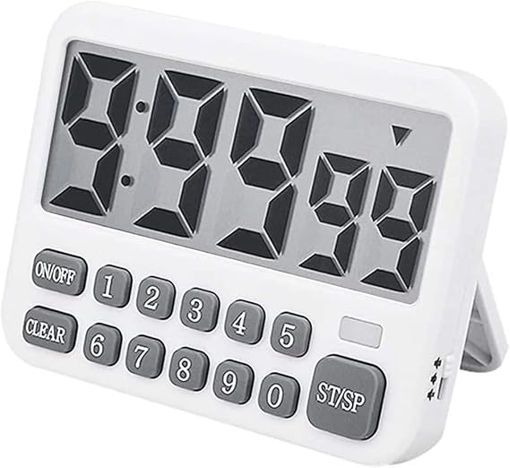 JFDBGU Digital Kitchen Timer, Large Display Cooking Timer Cycle Count Up/Down Timer with Digits Directly Input, Loud Alarm