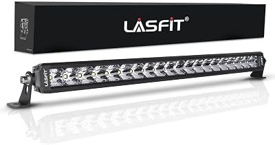 LASFIT 22 inch LED Light Bar, IP67 Waterproof Off Road Spot Flood Light Bar for WranglerCamryAccordRangerExplorerATV