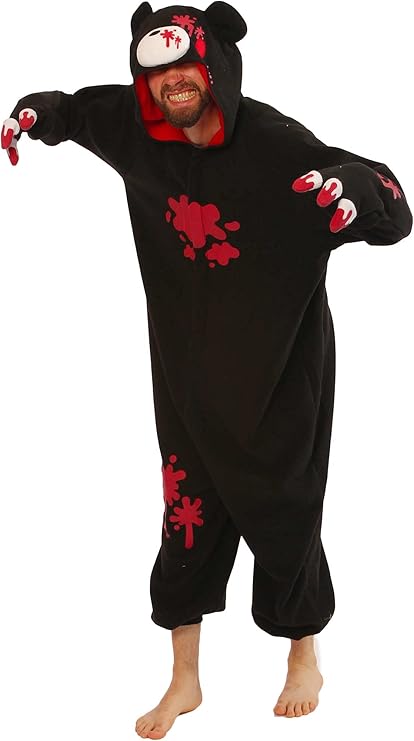 SAZAC Gloomy Bear Kigurumi - Onesie Jumpsuit Halloween Costume