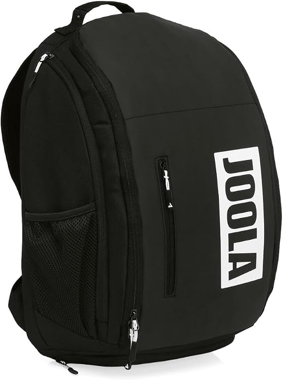 JOOLA Vision II Pickleball Backpack - Laptop Sleeve, Paddle & Gear Storage, Ventilated Shoe Compartment, Accessory Pockets, Side Mesh Bottle Holder & Fence Hook - Choose Black or Gray