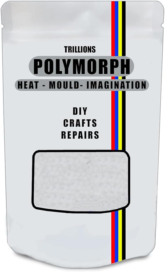 Hand Mouldable Polymorph 100g | Thermoplastic | Unlimited Uses - Crafts, DIY Repairs, Modelling, Prototypes