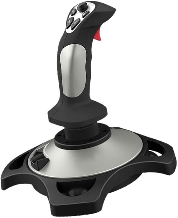 Flight Simulator Joystick for PC with Throttle Quadrant, ABS Construction, 22.5x19x25cm