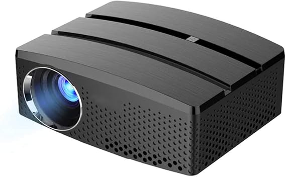 Portable Mini Wifi Projector Supported 1080P, Video-Projector Bluetooth 1200 Lumens LED Projector Home Theater Support USB VGA HDMI AV TV (Black)
