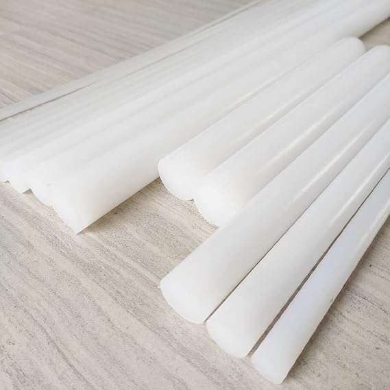 Nylon Rods, 1PC 50/25cm White Polyamide Stick PA6 Pure Nylon Rods Wear Resistant Rod Dia 4mm~45mm Bar for Machining White(Length 25cm,Dia. 8mm)