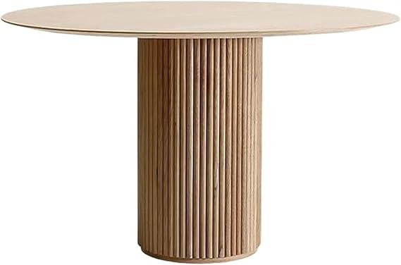 Coffee Table Living Table Cafe Table Round Solid Pine Dining Table Leisure Dining Table Table Round Table Solid Wood Simple Kitchen Table with Base Dining Room Table Restaurant Furniture
