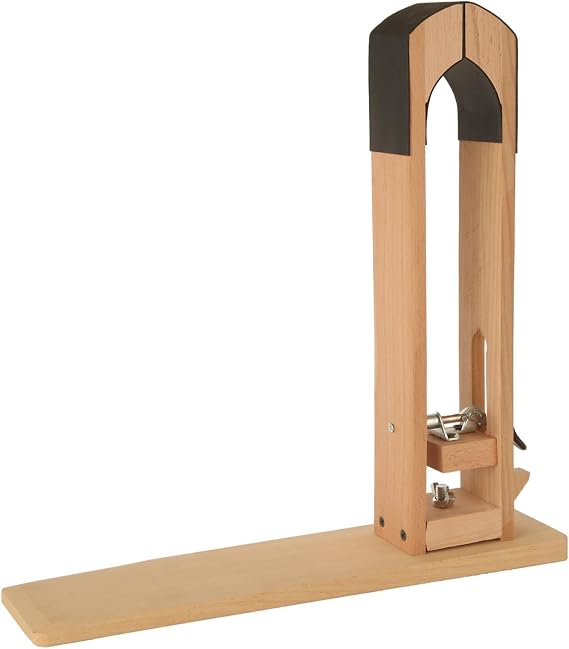 Oungy Leather Stitching Pony DIY Leathercraft Sewing Clamp, Beech Wood Desktop Stitching Pony with Protective Jaw Pads for Wallets, Belts, Bags and Hand Sewing Projects