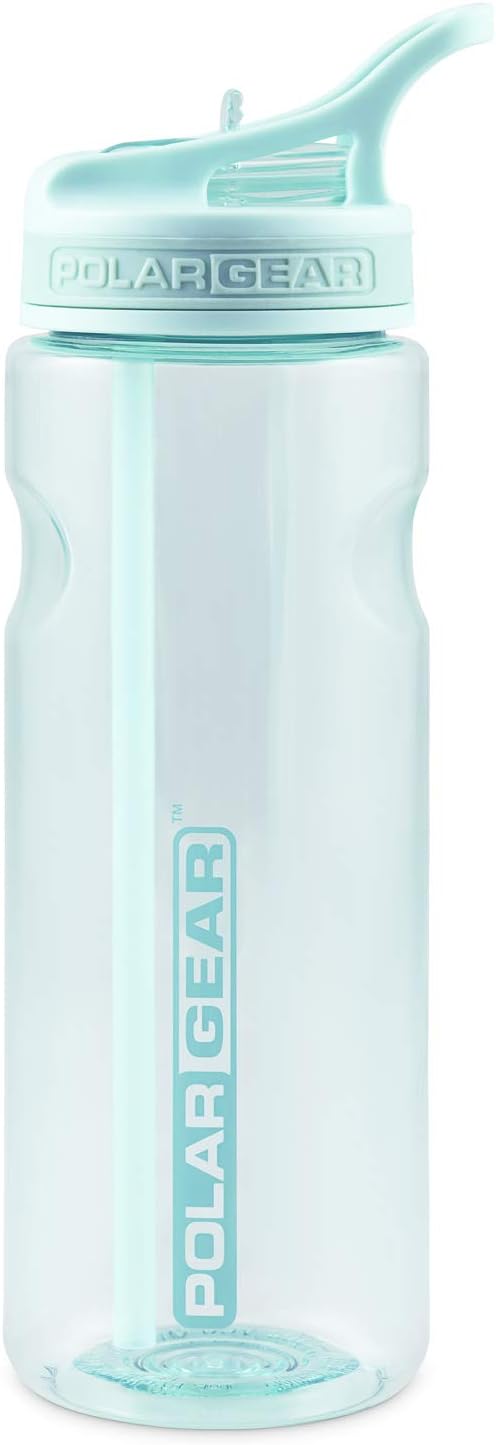 Polar Gear Aqua Grip Water Bottle – BPA-Free Reusable Water Bottles With Straw – 650ml Sports Water Bottle Perfect for Gym, Cycling & Work