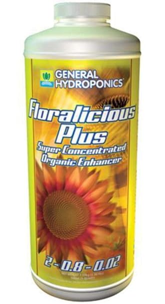 General Hydroponics Floralicious Plus Quart Plant Growth Stimulator Fertilizer