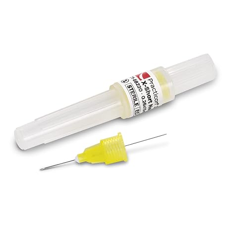 Practicon 33G X-Short Dental Needle, 100/Box