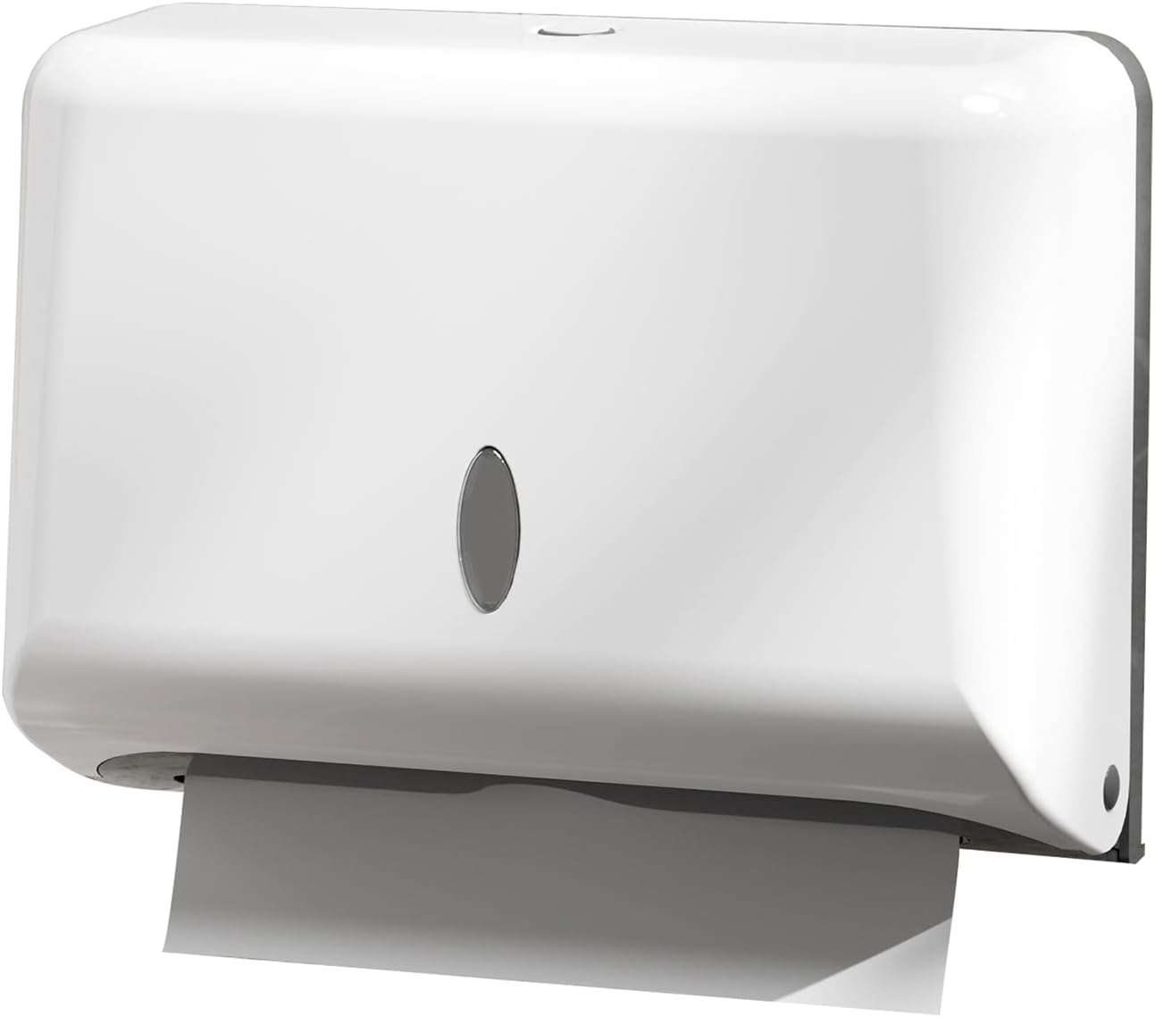 NICEME Paper Towel Dispenser,Wall Mounted C-Fold Commercial Hand Towel Dispenser for Kitchen Bathroom Hotel Resturant,Holds 200 Paper-White