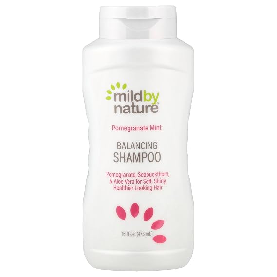 MILD BY NATURE Pomegranate Mint Balancing Shampoo, 16 fl oz (473 ml)
